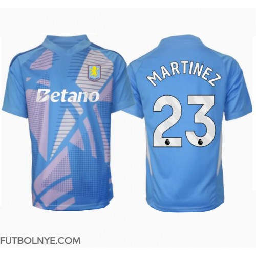 Camiseta Aston Villa Emiliano Martinez #23 Portero Tercera Equipación 2024-25 manga corta